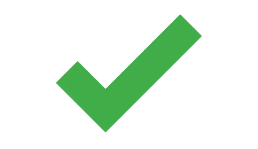 ✔
